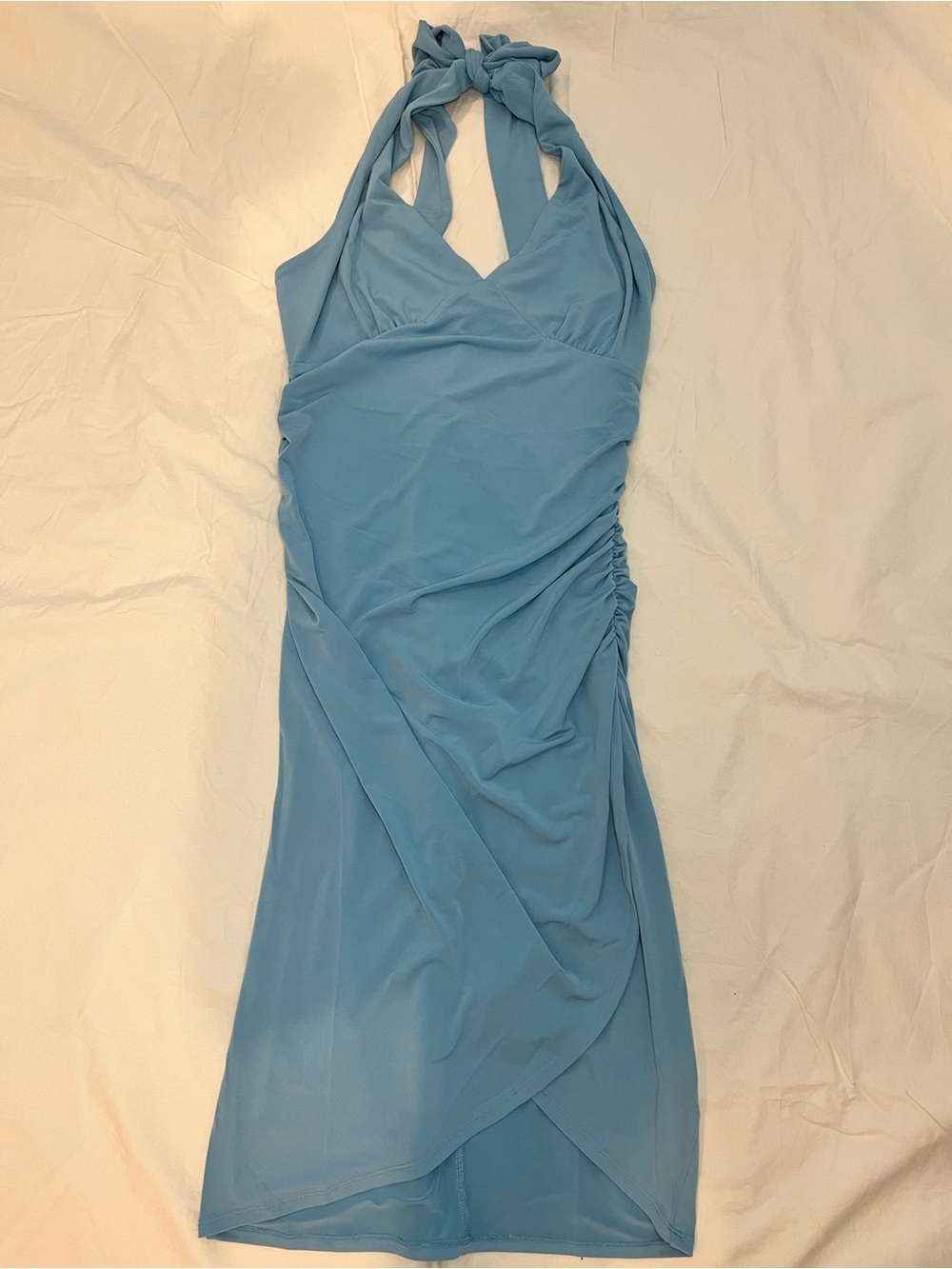 VENUS Light Blue Halter One-Piece Swim Cover-Up